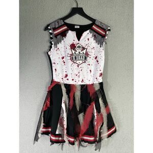 Spirit Halloween Zombie Cheerleader Costume Dress M Spooky Splatter Horror